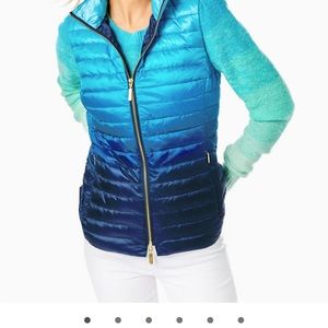 Vest. Lilly Pulitzer Low Tide Noella Ombre Vest